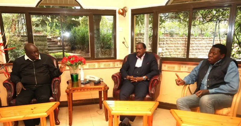 Kalonzo hosts Gachagua, Wamalwa in latest bid to build united opposition