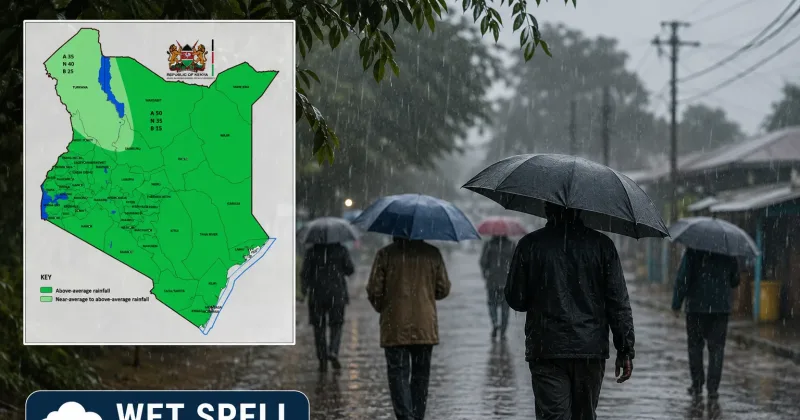 80pc of Kenya faces above-average rains, prolonged wet spells
