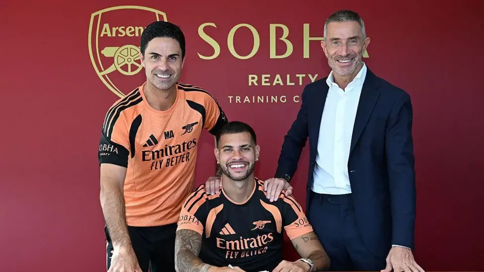Arsenal sign Guimaraes from Newcastle in £75m deal