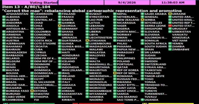 US opposes Africa-backed Equal Earth map as 164 countries vote in favour