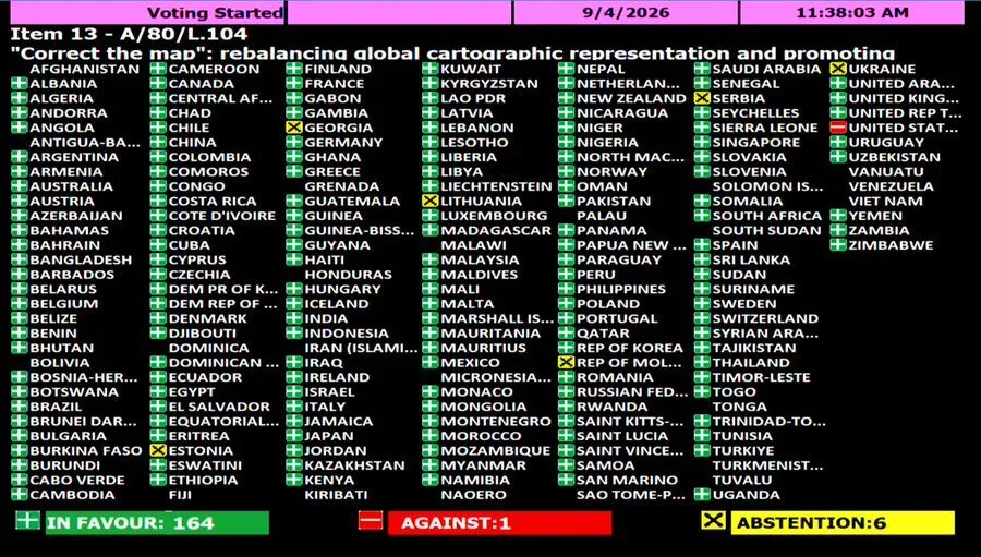 US opposes Africa-backed Equal Earth map as 164 countries vote in favour
