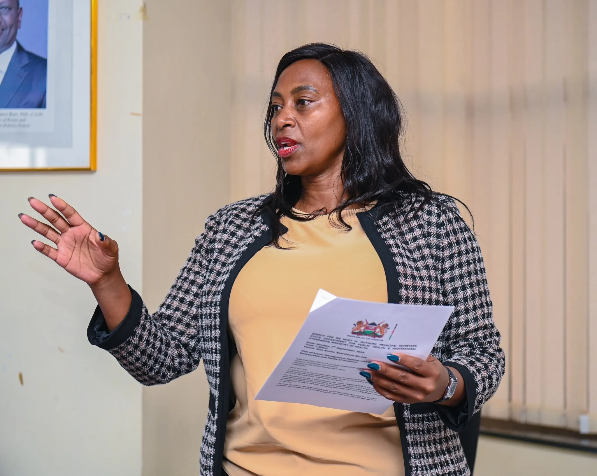 PS Muthoni urges vigilance as mpox cases hit 1,298 across 40 counties