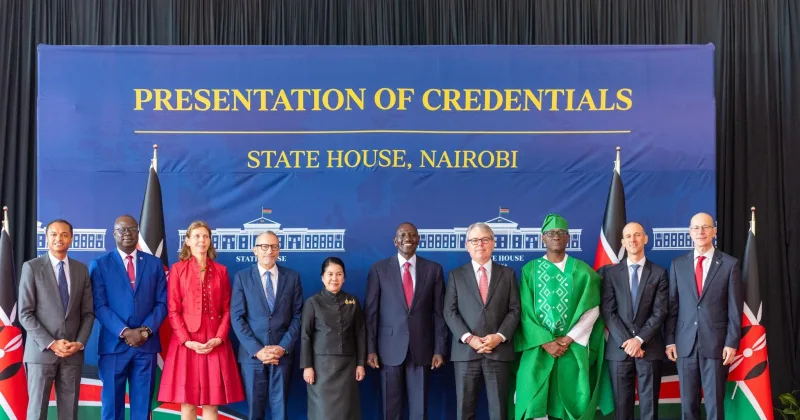 Ruto receives credentials from nine new envoys as Kenya expands diplomatic ties