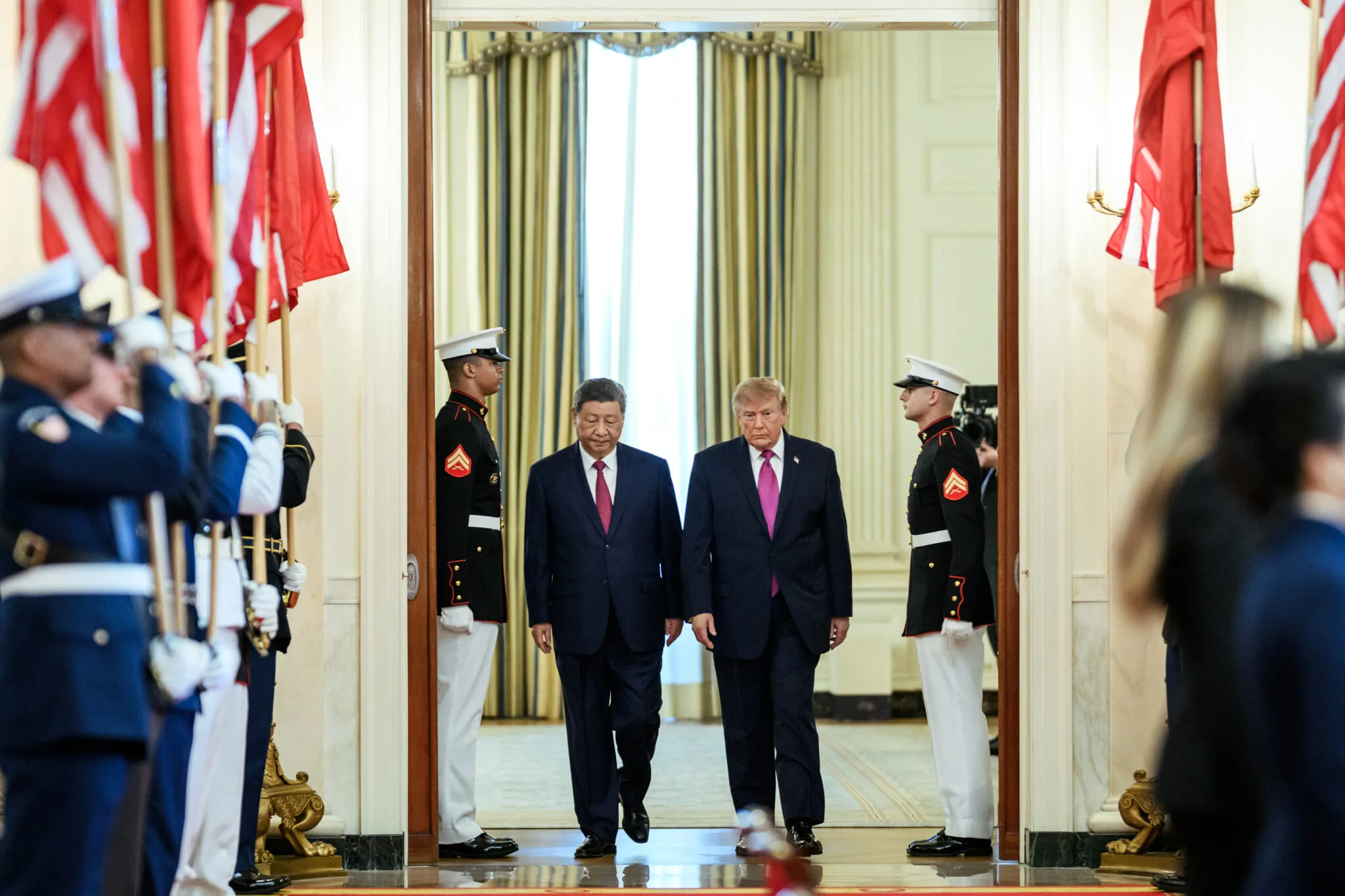 Why Trump gave Xi an ornate bald eagle statue at the state dinner