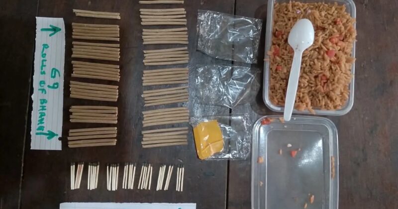 Man arrested after allegedly hiding 69 rolls of bhang inside rice meant for remandee