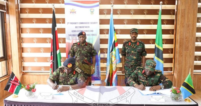 KDF, Tanzania army move to tighten Kenya-Tanzania border against cross-border crime