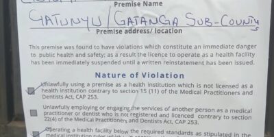 NACADA Shuts Down Two Rehabilitation Facilities in Murang’a Over Gross Violations
