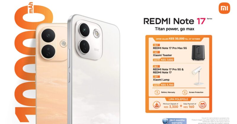 Xiaomi launches REDMI Note 17 series in Kenya from Sh29,999