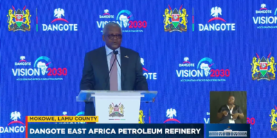 Dangote says Sh2.2tn Lamu Oil Refinery is second-fastest project to launch