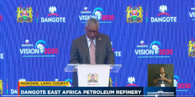 Dangote announces arrival of 400 more equipment units for Sh2.2tn Lamu refinery