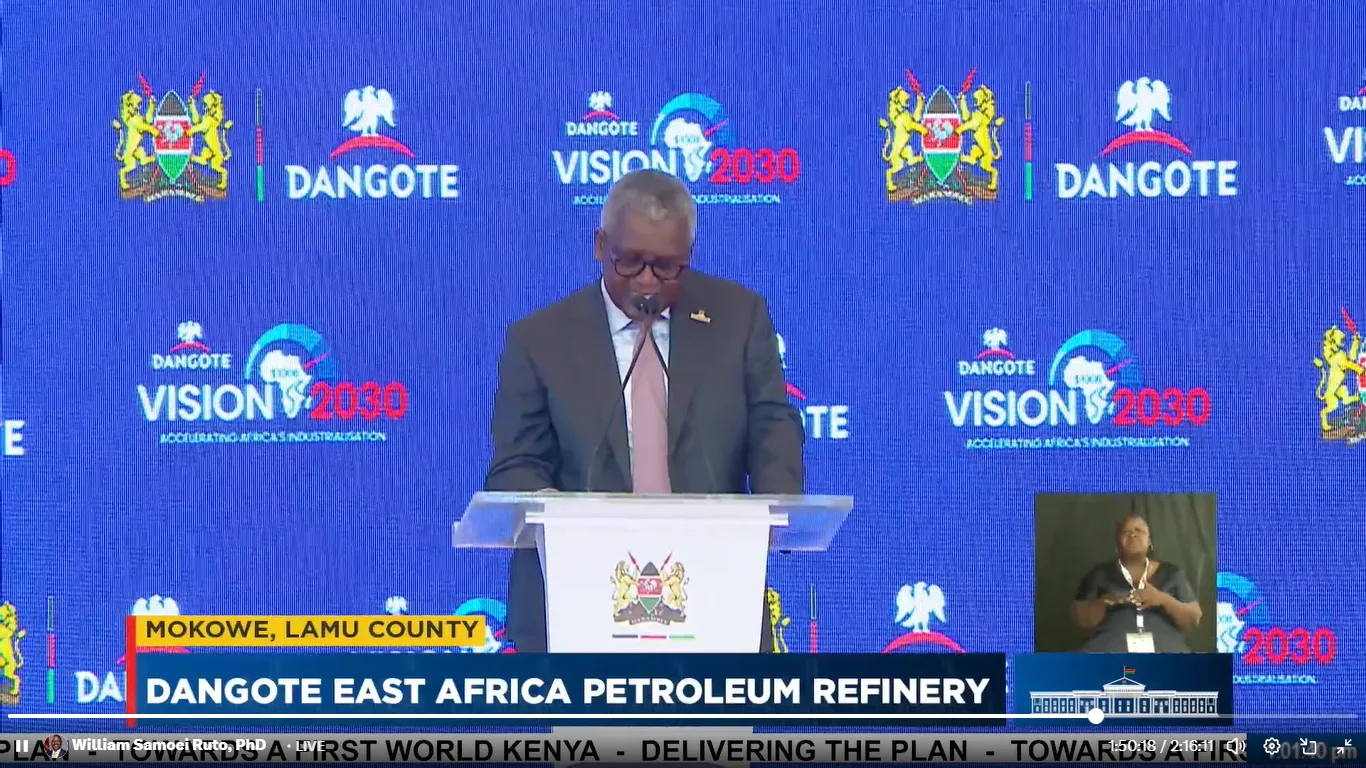 Dangote announces arrival of 400 more equipment units for Sh2.2tn Lamu refinery