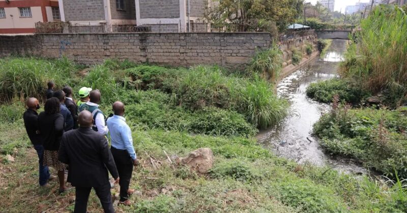Sakaja Leads Inspection of Nairobi Flood Control Works as County Demolishes Structures on Waterways