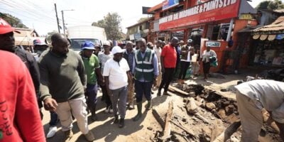 Sakaja Oversees Removal of illegal Structures Blocking Nairobi Waterways as Flood-Mitigation Drive Intensifies