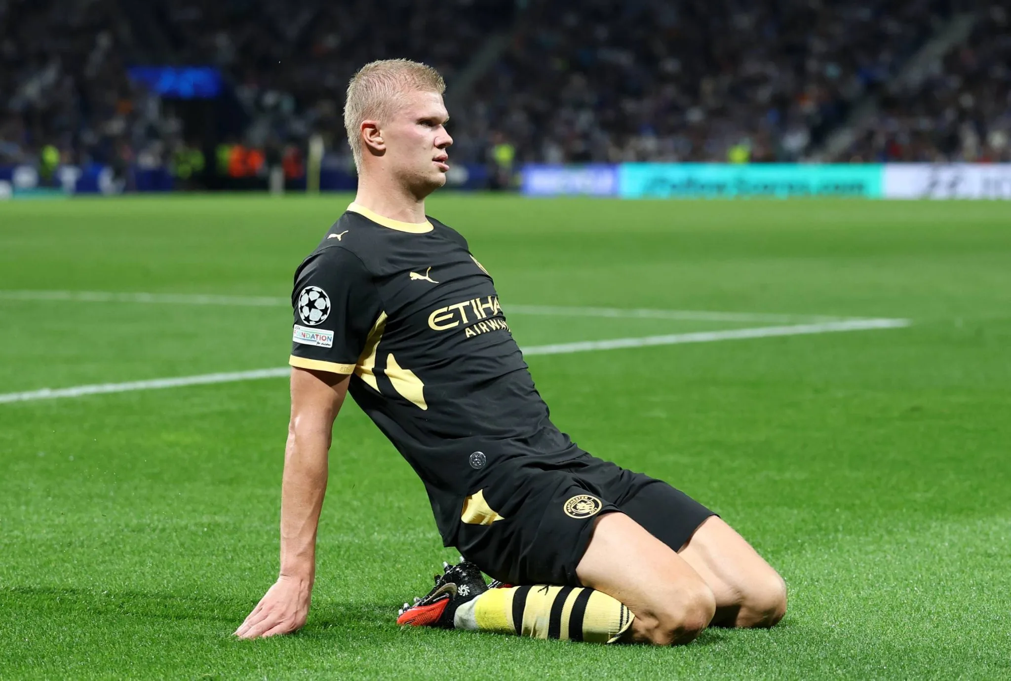 Haaland strikes twice in Porto Champions League victory
