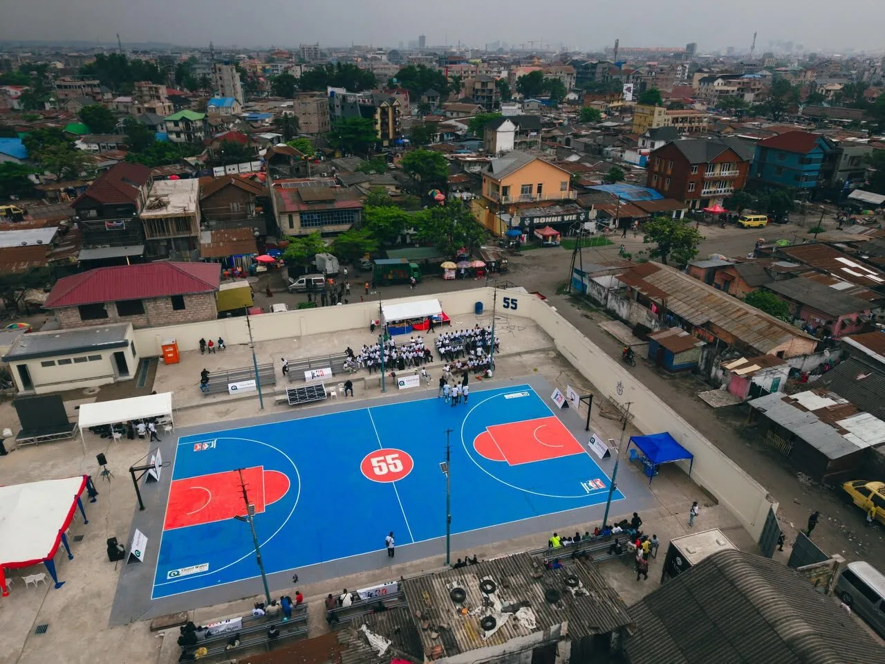 NBA Africa and Quest Water Global to build 55 basketball courts in DR Congo in honor of legendary Dikembe Mutombo