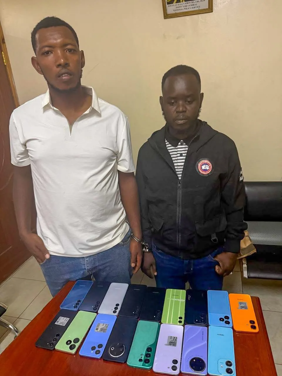 Police recover 17 stolen phones, arrest two suspects in Nairobi’s Kiamaiko