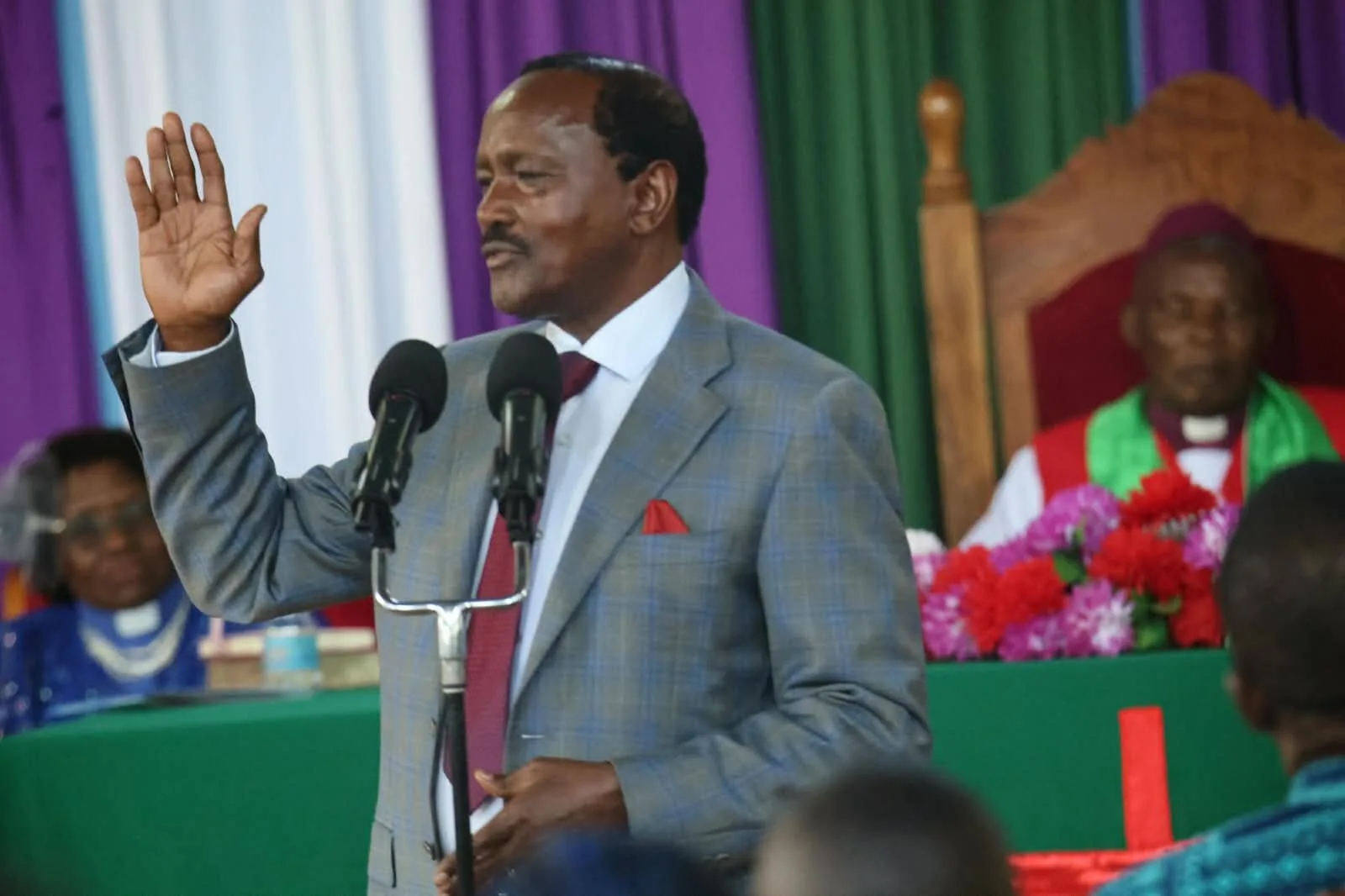 Kalonzo claims people are being paid to divide opposition, defends Gachagua visit