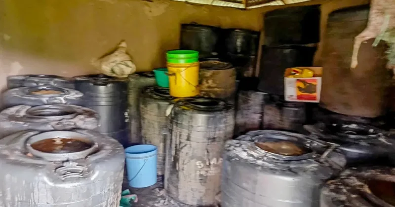 Police Destroy 6,510 Litres of Kangara in Kisii Raid