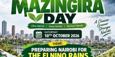 Mazingira Day 2026: City Hall Mobilises Residents to Clear Drains, Plant Trees