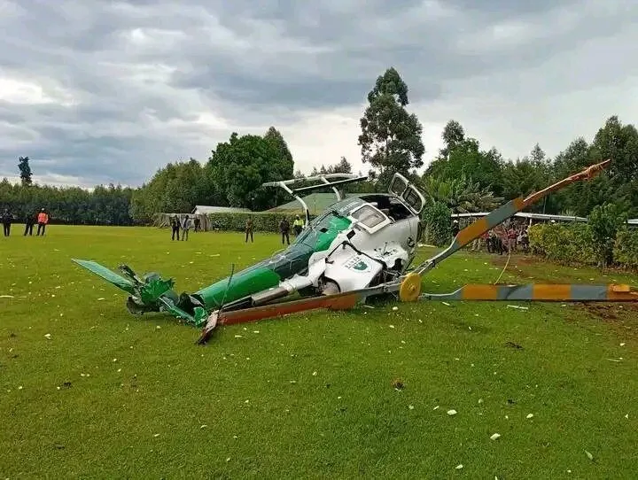 KFS helicopter crashes at Kericho golf club, five escape unhurt