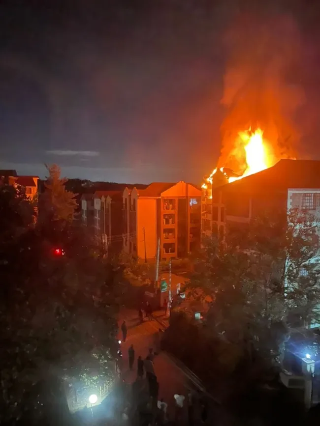 Residents fault delayed response as fire engulfs Rongai apartments