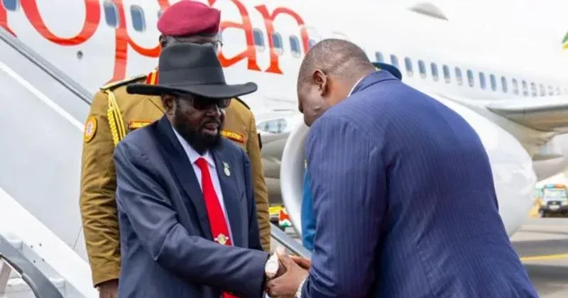 President Salva Kiir in Kenya for talks on South Sudan elections and Lamu refinery
