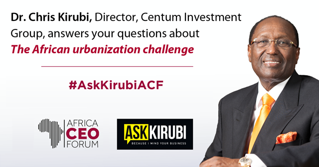 The urbanization challenge: Twitter Q&A session with #AskKirubiACF