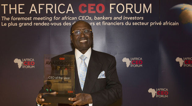 Kirubi gets top honour at 2015 Africa CEO Forum