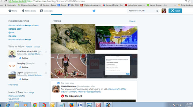 Kenyans use #SomeoneTellCNN to showcase @BrandKenya