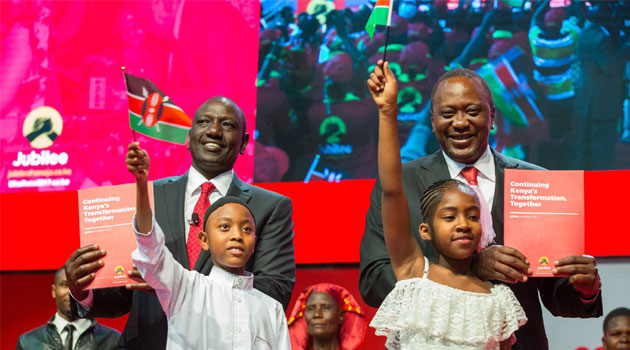 Jubilee touts economic record at manifesto launch, makes industrialisation key agenda