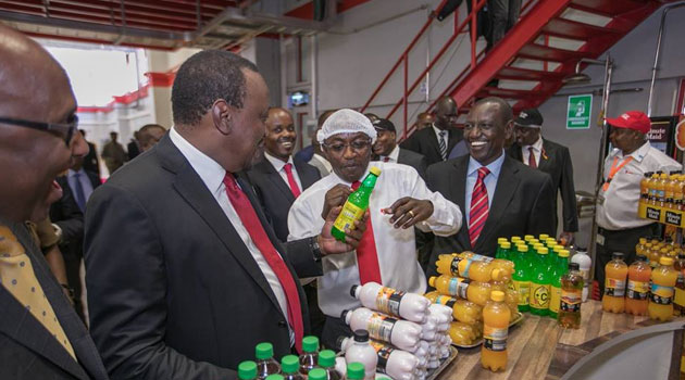 President Kenyatta launches Sh7bn juice line at Coca-Cola Beverages Plant, Embakasi