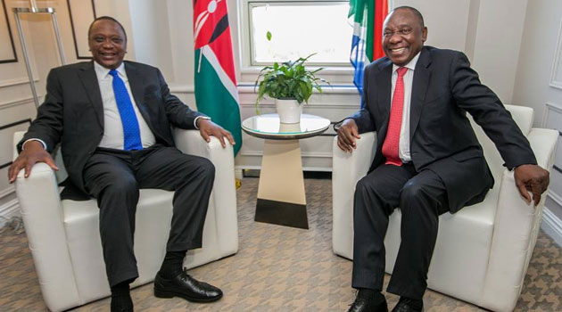President Kenyatta holds talks with President Ramaphosa focused on bilateral, trade relations