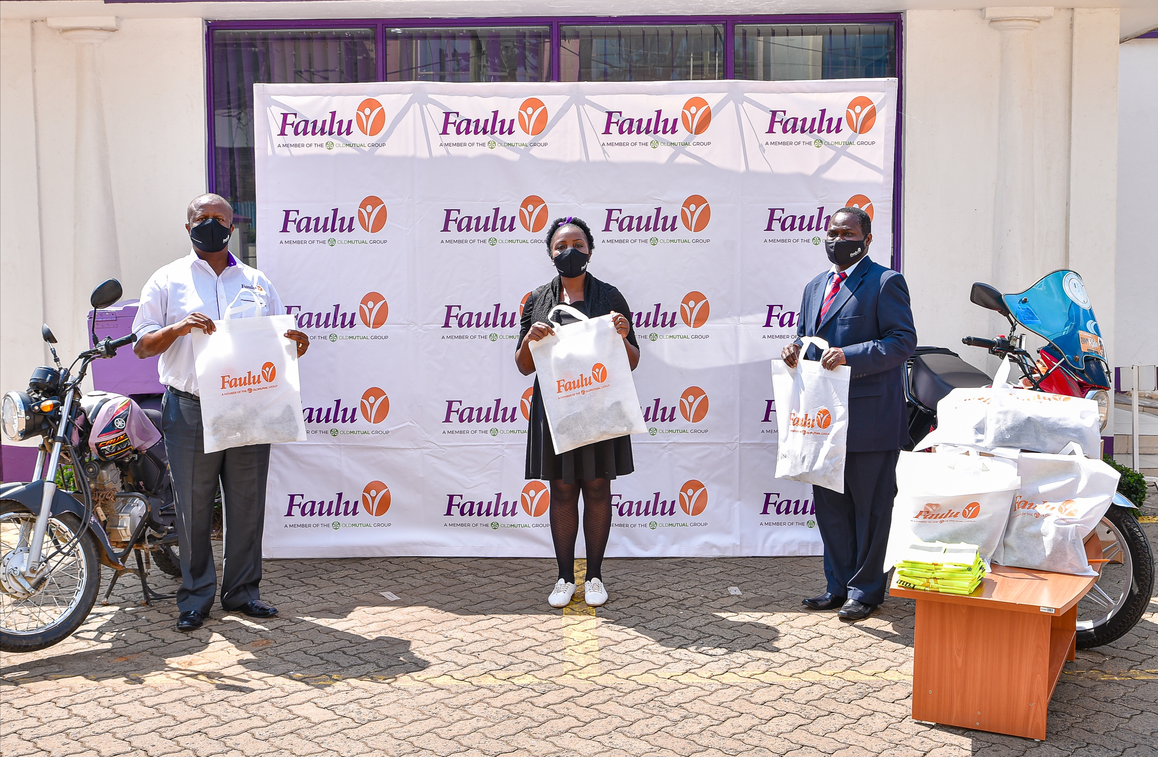 Faulu Bank donates reusable masks to more than 10,000 Boda Boda riders