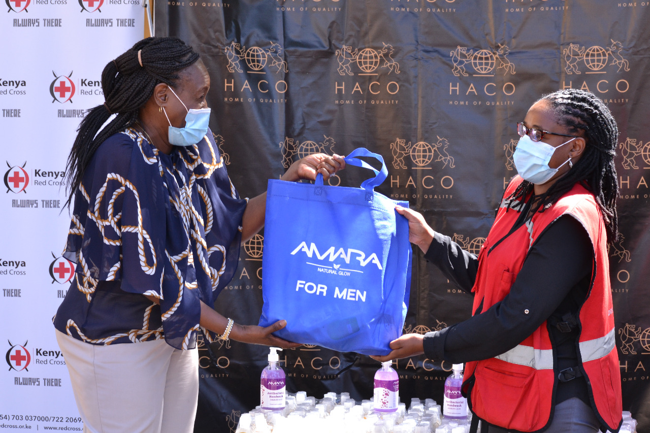 HACO continues giving back by donating hand sanitizers to Kenya Red Cross