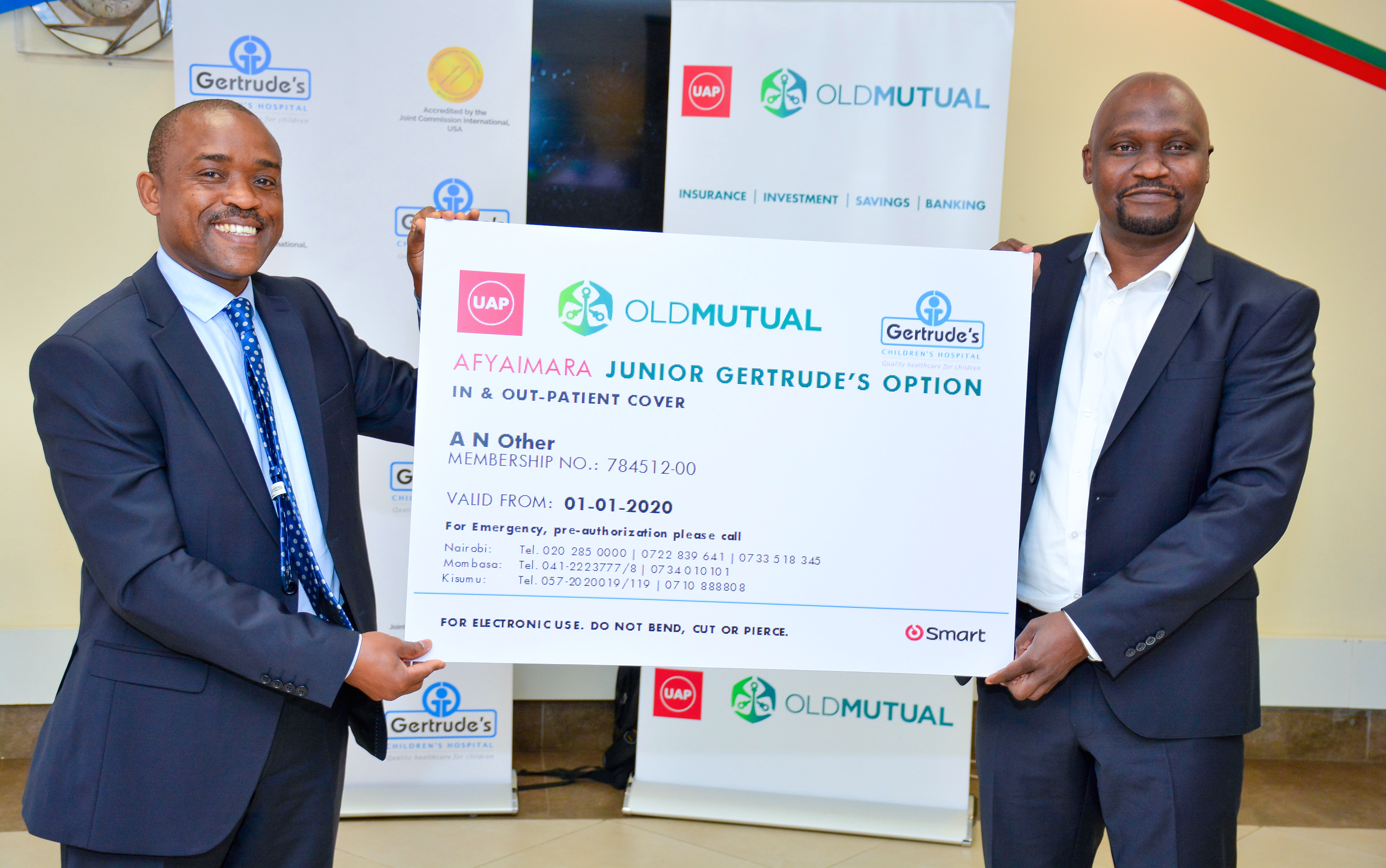 UAP Old Mutual, Gertrude’s Children’s Hospital introduce Medical Cover for children