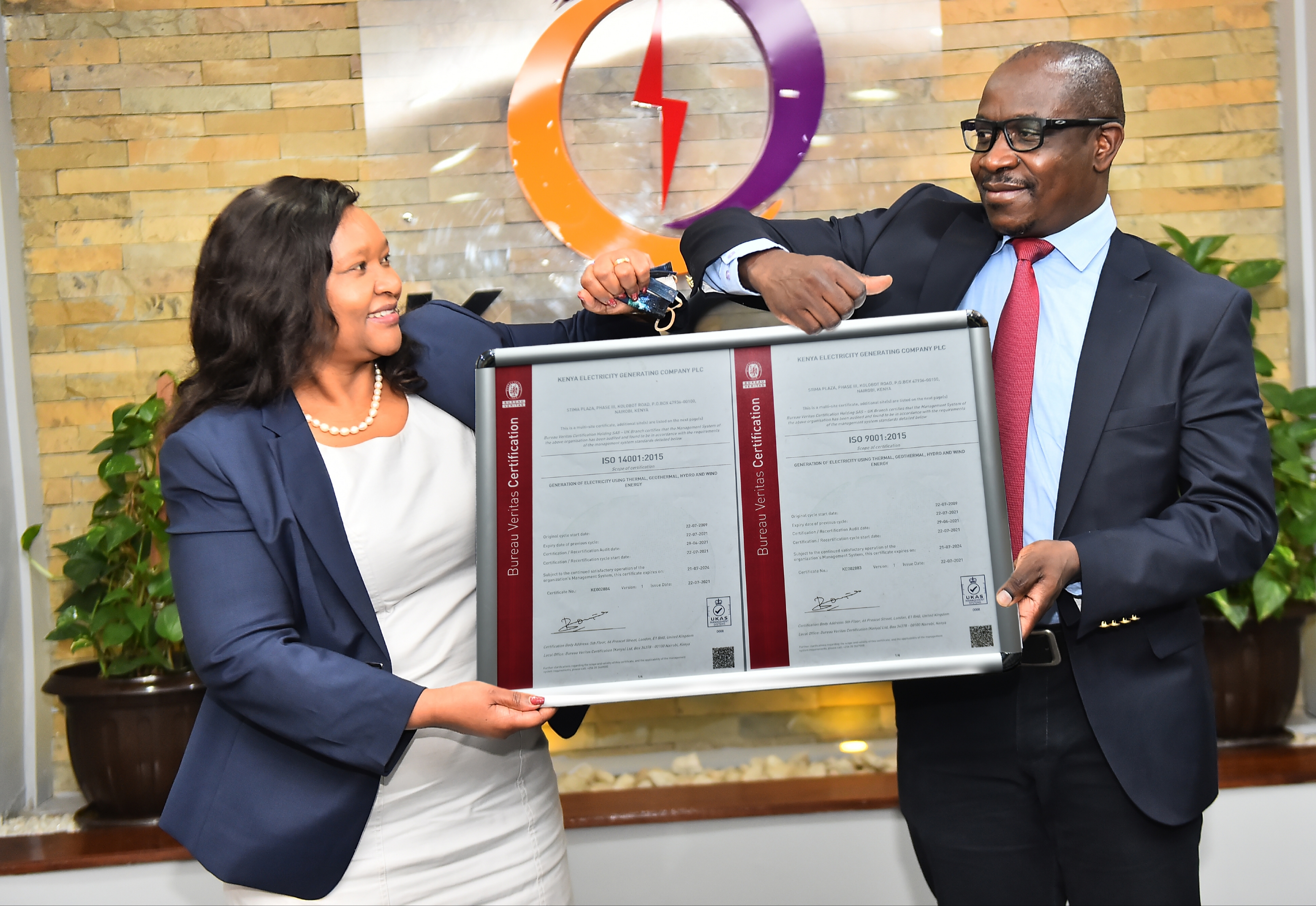 KenGen receives fifth ISO re-certification