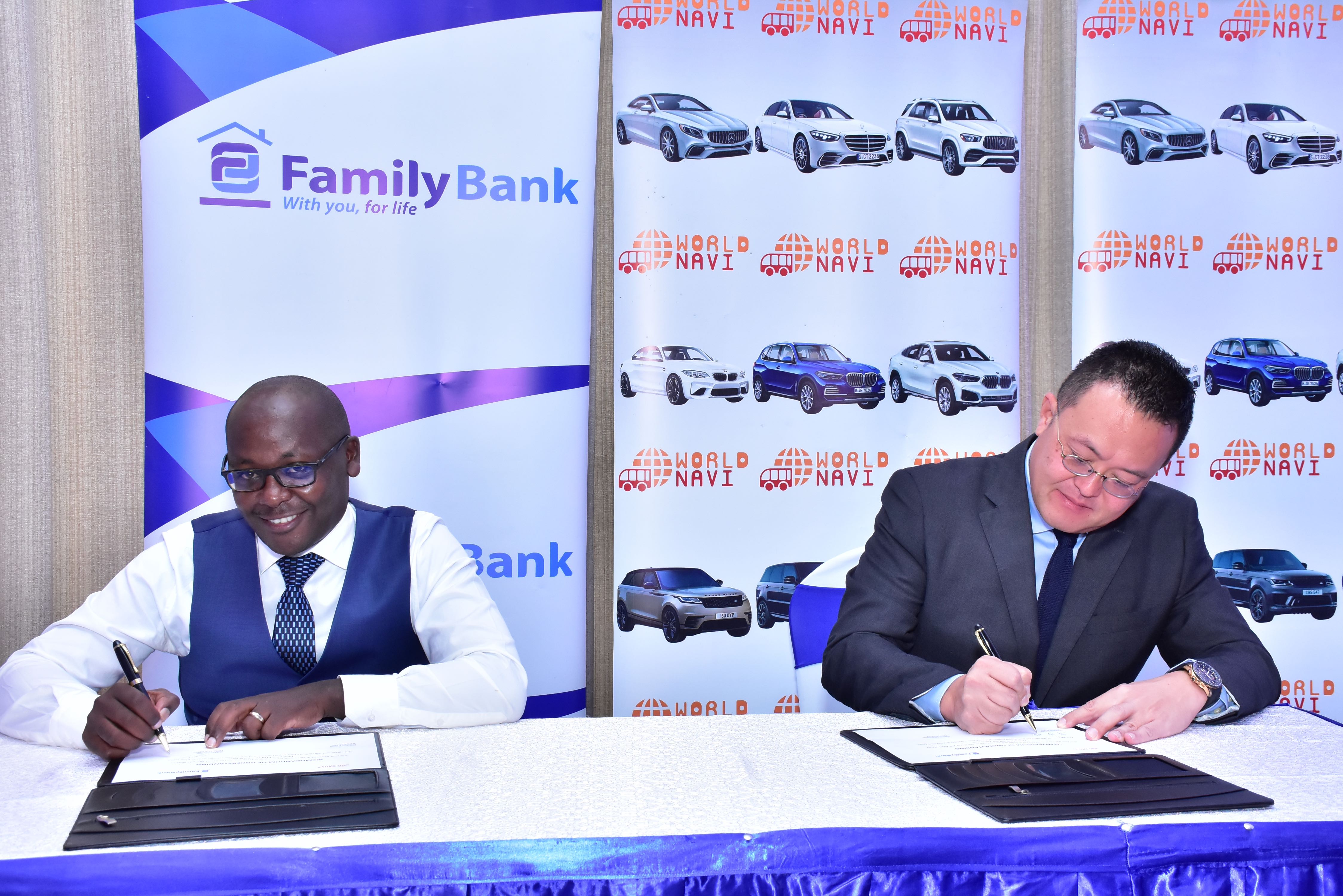 Family Bank, World Navi in asset financing deal for importation of vehicles