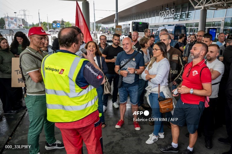 59 flights cancelled at Geneva airport over strike