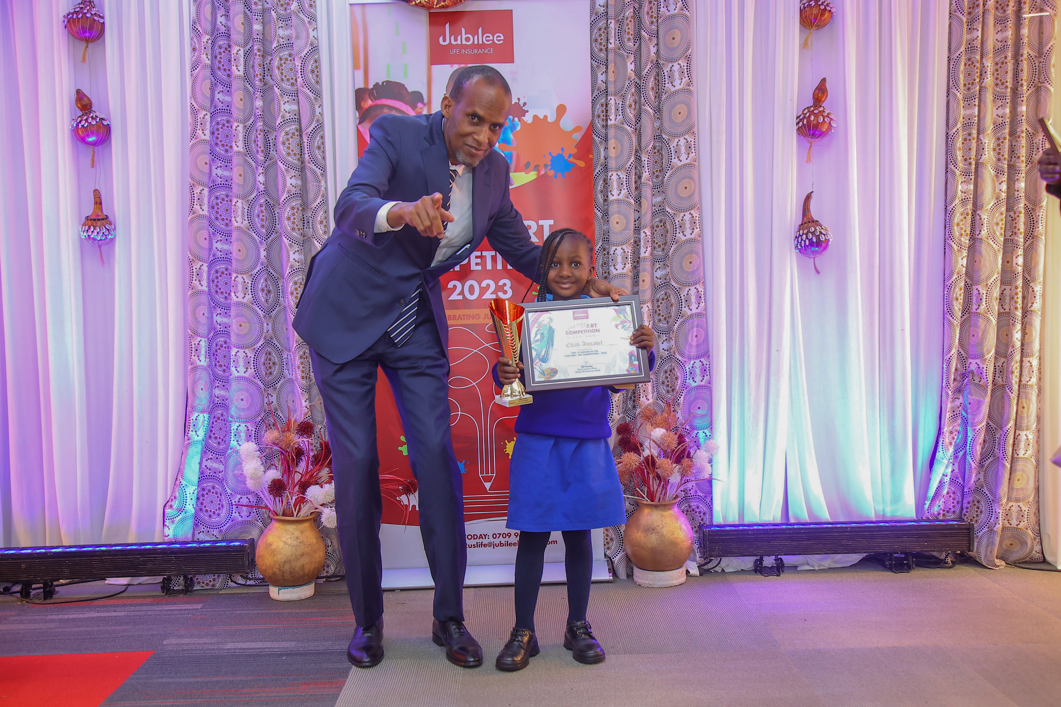 Jubilee Live Free Art Competition awards 10 finalists with full high school education scholarships worth Sh3mn