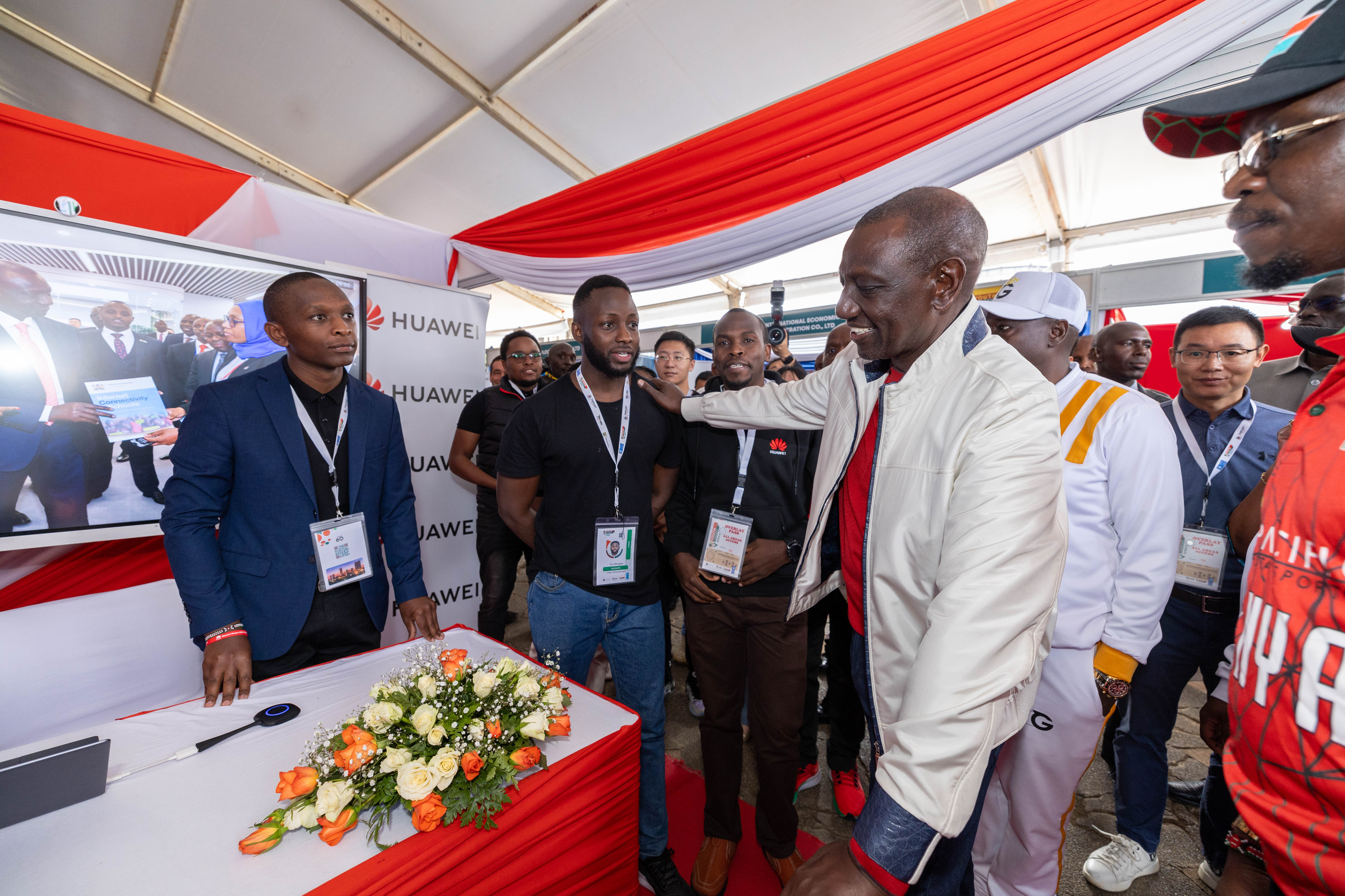 President Ruto Visits Huawei-YouthConnekt Africa Job Fair at Largest Youth Event in Africa