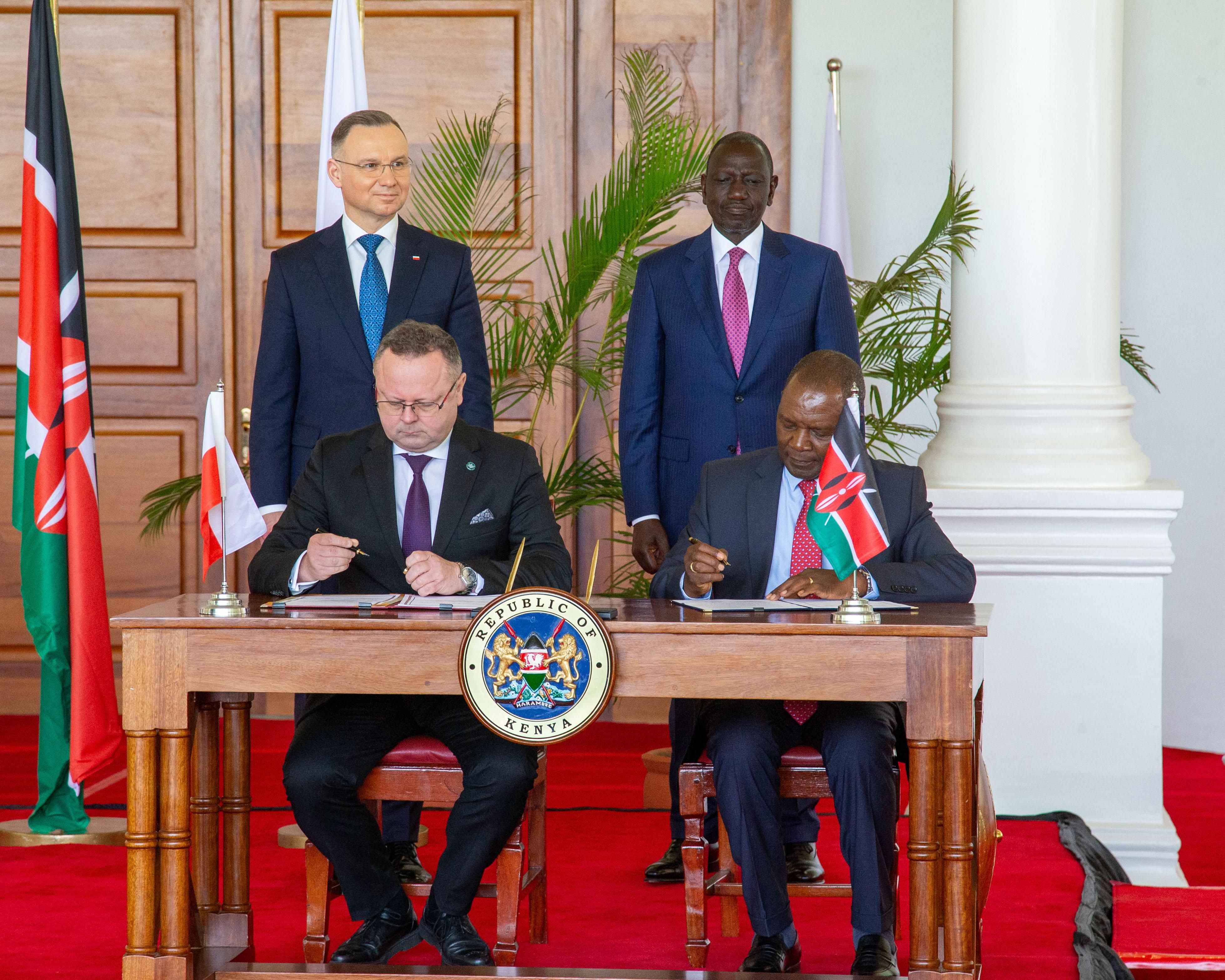 Kenya, Poland sign bilateral agreements on tax solidarity, agriculture and rural development