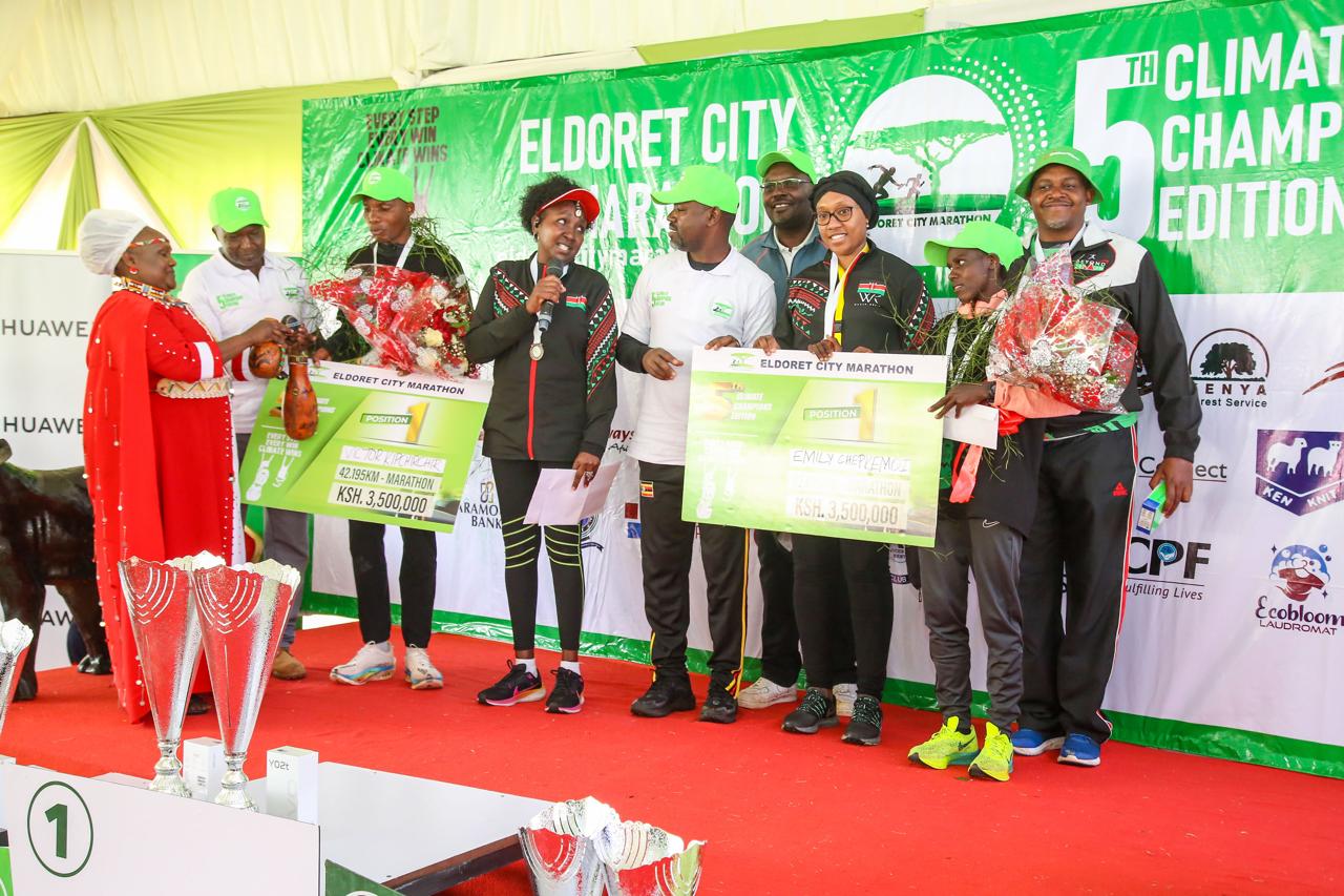 Huawei Kenya Empowers Youth at Eldoret City Marathon 2024, awards winners