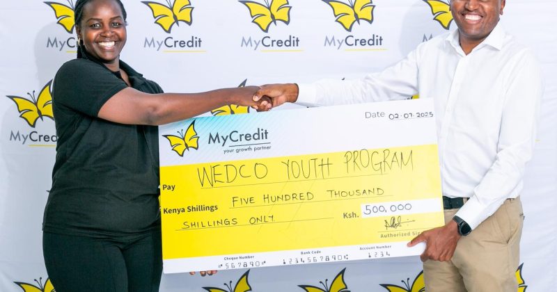 MyCredit Donates Sh500,000 to support youth empowerment through WEDCO Program
