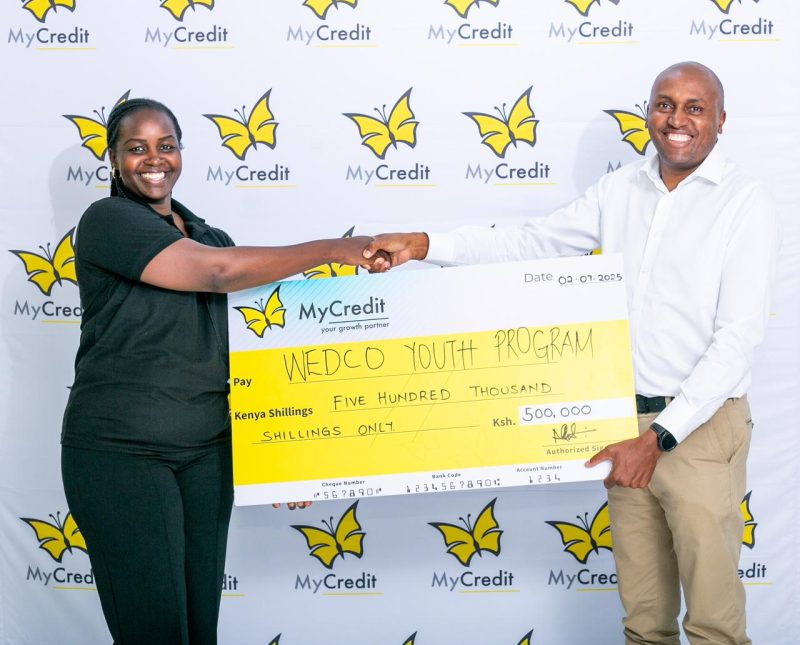 MyCredit Donates Sh500,000 to support youth empowerment through WEDCO Program