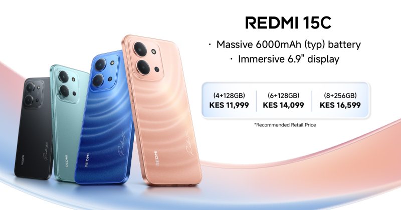 Xiaomi unveils Redmi 15C in Kenya with 6000mAh battery