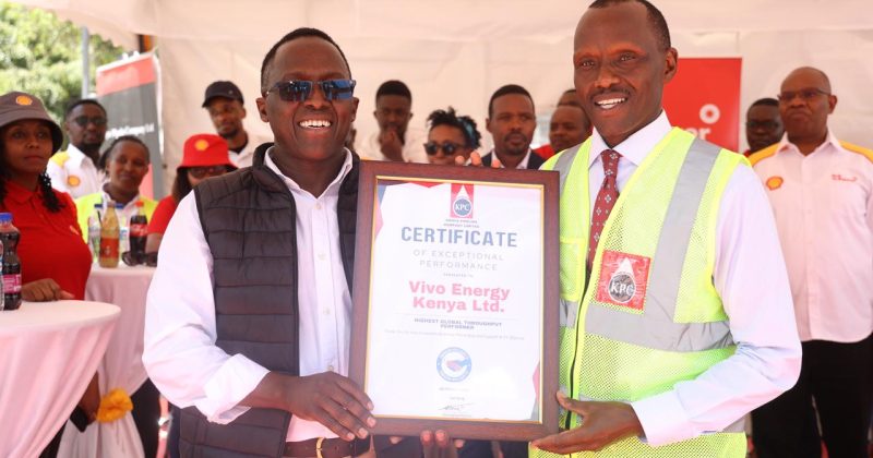 KPC awards Vivo Energy Kenya two awards in Customer Service Week