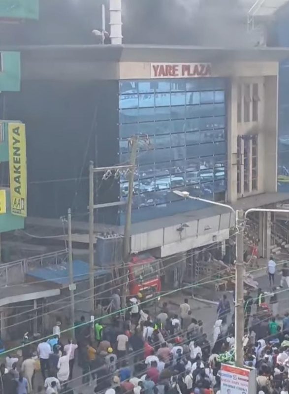 Fire breaks out at Yare Plaza in Eastleigh, Nairobi