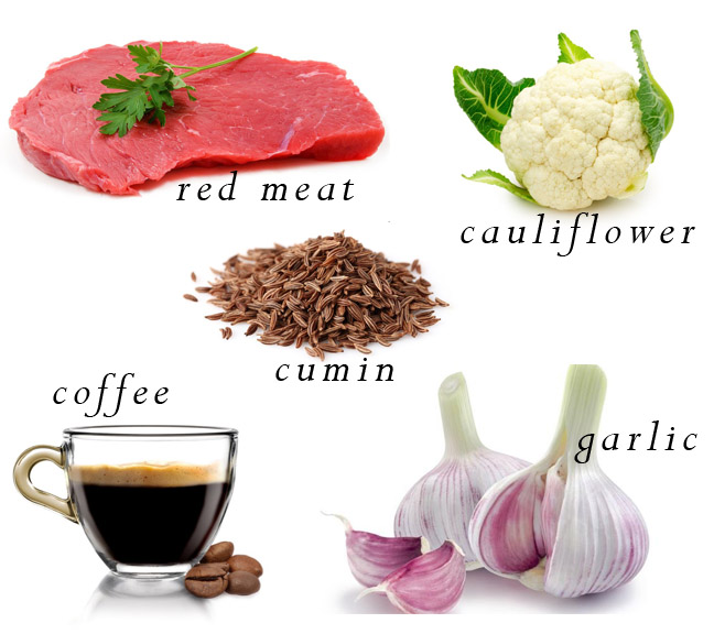 Smelly foods