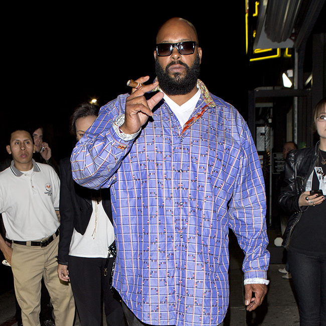 Suge Knight was seen arriving at AV Night Club in Hollywood, CA