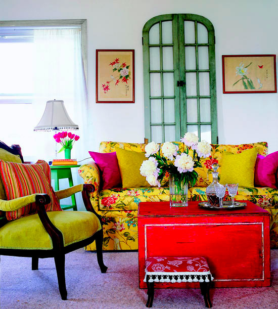 Colourful home